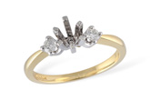 A041-85108: LDS SEMI DIA RING .14 TW