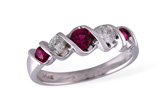 A129-10580: LDS WED RG .34 RUBY .58 TGW