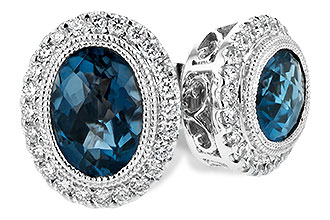 A225-46926: EARR 1.76 LONDON BLUE TOPAZ 2.01 TGW