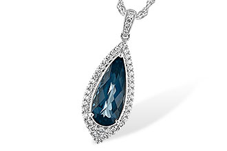 A225-48744: NECK 2.40 LONDON BLUE TOPAZ 2.65 TGW