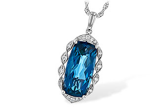 A226-37826: NECK 6.70 LONDON BLUE TOPAZ 6.81 TGW