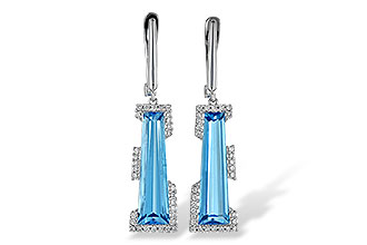 A226-37899: EARR 6.12 TW BLUE TOPAZ 6.33 TGW