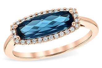 A226-41535: LDS RG 1.79 LONDON BLUE TOPAZ 1.90 TGW