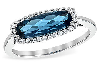 A226-41535: LDS RG 1.79 LONDON BLUE TOPAZ 1.90 TGW