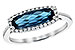 A226-41535: LDS RG 1.79 LONDON BLUE TOPAZ 1.90 TGW