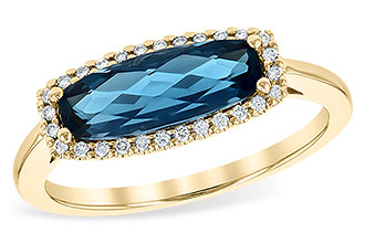 A226-41535: LDS RG 1.79 LONDON BLUE TOPAZ 1.90 TGW