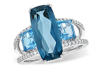 A226-42408: LDS RG 6.40 TW BLUE TOPAZ 6.67 TGW