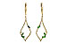 A226-42444: EARR .42 GREEN GARNET .77 TGW