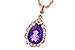 A226-44208: NECKLACE 1.53 AMETHYST 1.68 TGW (10x7 PS)