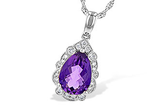 A226-44208: NECKLACE 1.53 AMETHYST 1.68 TGW (10x7 PS)