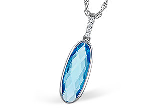 A309-12426: NECK 1.90 BLUE TOPAZ 1.93 TGW