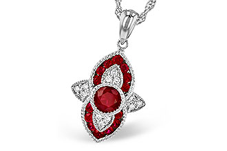 A309-12444: NECK .63 TW RUBY .70 TGW