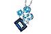 A309-16053: NECK 3.08 BLUE TOPAZ TW 3.11 TGW