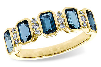 A310-94217: LDS RG 1.46 TW LONDON BLUE TOPAZ 1.58 TGW