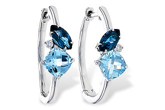 A310-95099: EARRINGS 1.82 TW BLUE TOPAZ 1.86 TGW