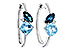 A310-95099: EARRINGS 1.82 TW BLUE TOPAZ 1.86 TGW