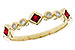 A310-95171: LDS WED RG .22 RUBY .27 TGW