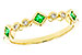 A310-96080: LDS WED RG .14 TW EMERALD .19 TGW