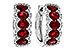 A310-97908: EARRINGS 2.20 TW RUBY 2.45 TGW