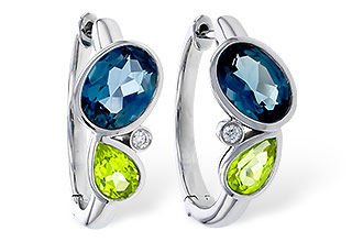 A310-99699: EARRINGS 2.97 SEMI-PREC (PER,LBT) 3.00 TGW