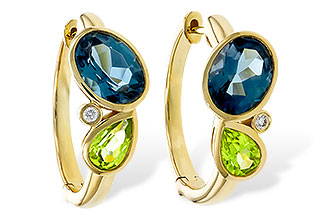 A310-99699: EARRINGS 2.97 SEMI-PREC (PER,LBT) 3.00 TGW