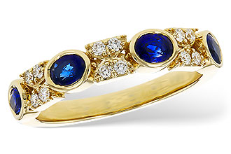 A311-82435: LDS WED RG .88 TW SAPPHIRE 1.02 TGW