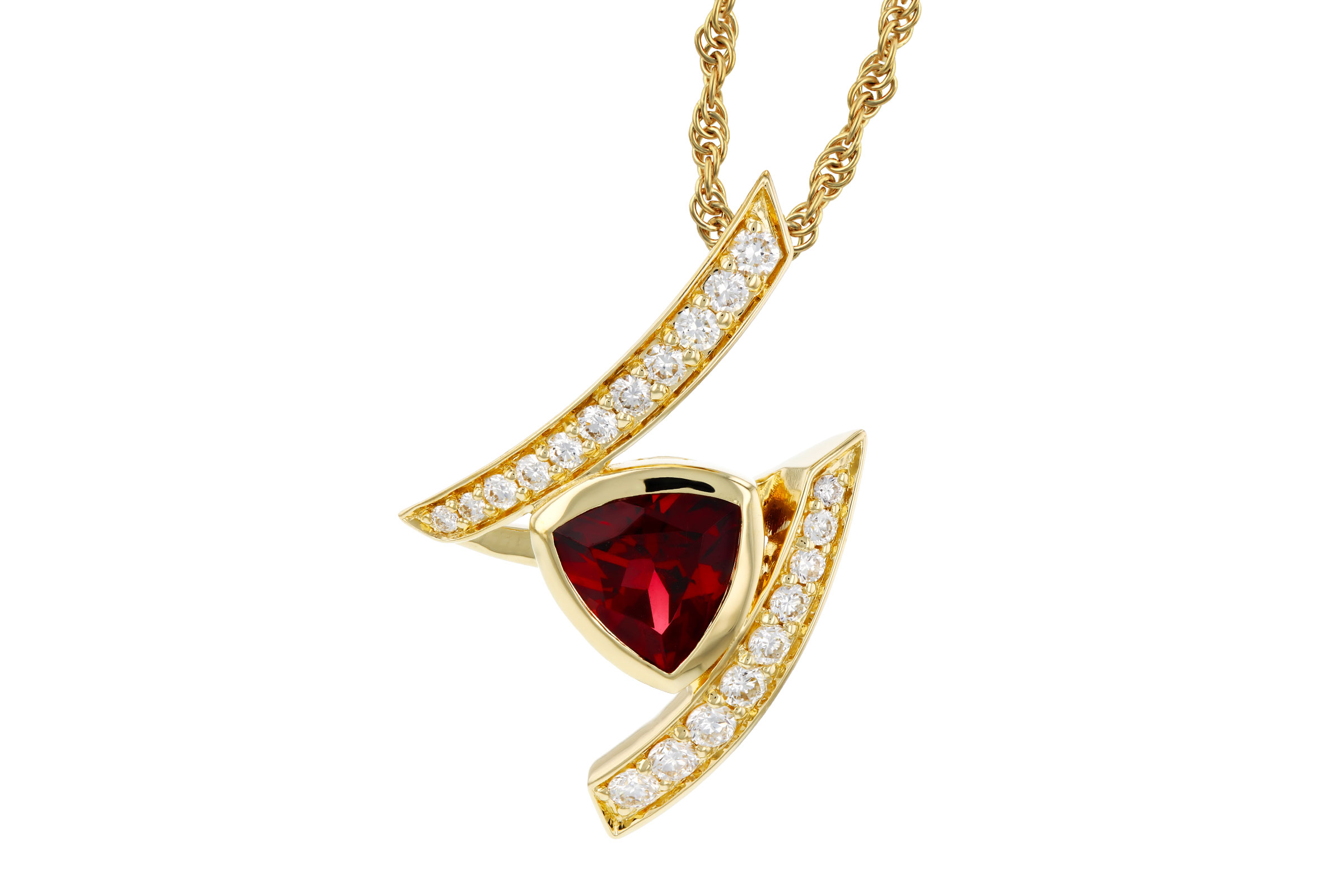 A311-85144: NECKLACE .84 GARNET 1.03 TGW (6MM GAR)