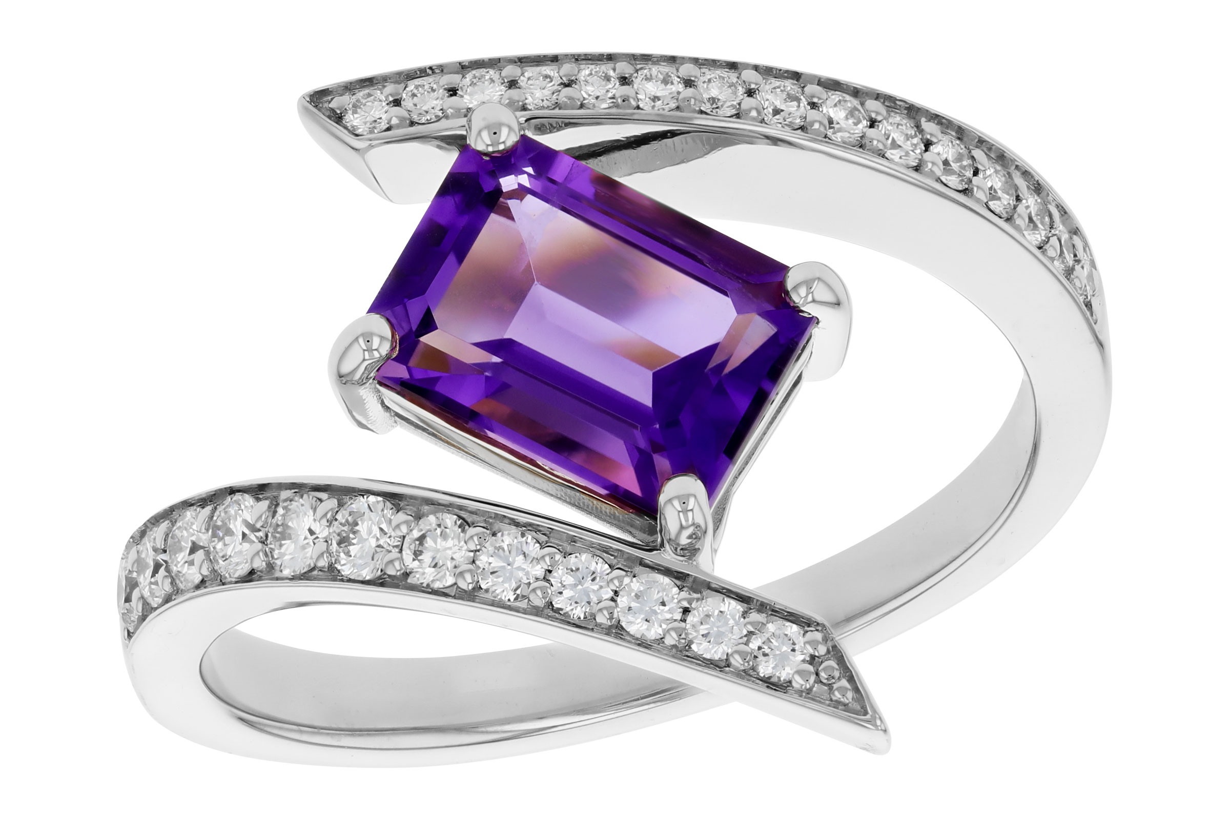 A311-85153: LDS RG 1.36 AMETHYST 1.63 TGW (8x6MM AMY)