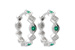 B222-74253: EARRINGS .13 EMERALD .18 TGW