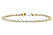 B224-63289: BRACELET 2.22 YELLOW DIA 3.04 TW