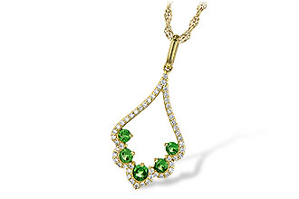 B226-36944: NECK .34 GREEN GARNET .53 TGW