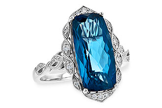 B226-37826: LDS RG 6.75 LONDON BLUE TOPAZ 6.90 TGW