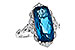 B226-37826: LDS RG 6.75 LONDON BLUE TOPAZ 6.90 TGW