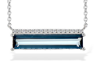 B226-42417: NECK 2.70 LONDON BLUE TOPAZ 2.80 TGW