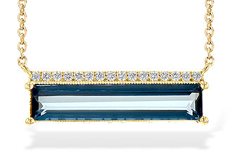 B226-42417: NECK 2.70 LONDON BLUE TOPAZ 2.80 TGW
