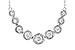 B226-43317: NECKLACE .50 TW