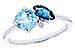 B310-02408: LDS RG 1.49 TW BLUE TOPAZ 1.52 TGW