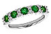 B310-07889: LDS WED RG .70 EMERALD .94 TGW