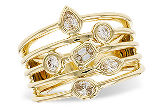 B310-07908: LDS DIA RG .50 TW FANCY CUT DIAMONDS