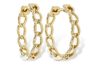 B310-92417: GOLD EARRINGS (18MM)