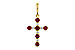 B310-93335: PENDANT .34 TW RUBY .42 TGW