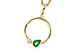 B310-93344: NECKLACE .20 EMERALD .22 TGW