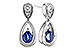 B310-94226: EARRINGS .42 SAPPHIRE .54 TGW (4x3 SAPP)
