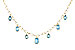 B310-94262: NECKLACE 4.10 TW BLUE TOPAZ (17")