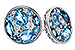 B310-95126: EARRINGS 1.02 TW BLUE TOPAZ 1.18 TGW