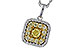B310-95144: NECK .23 FANCY YELLOW DIAMONDS .65 TW
