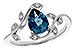 B310-95153: LDS RG 1.20 LONDON BLUE TOPAZ 1.26 TGW (8x6MM LBT)