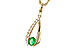 B310-96917: NECKLACE .28 EMERALD .45 TGW (5x4 EMER)