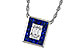 B310-98780: NECKLACE .84 SAPPHIRE TW 1.02 TGW