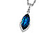 B310-98817: NECK 2.14 LONDON BLUE TOPAZ 2.20 TGW (12x6MM MQ)